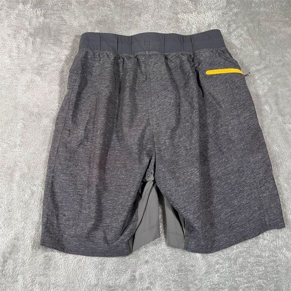 Lululemon Men's Gray Athletic Shorts Size S Lined Elastic Waist Casual See Note - Picture 8 of 13